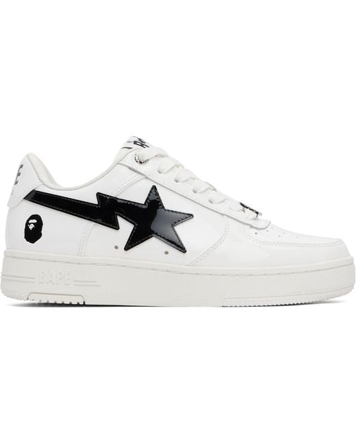 A Bathing Ape White Sta #2 L Sneakers