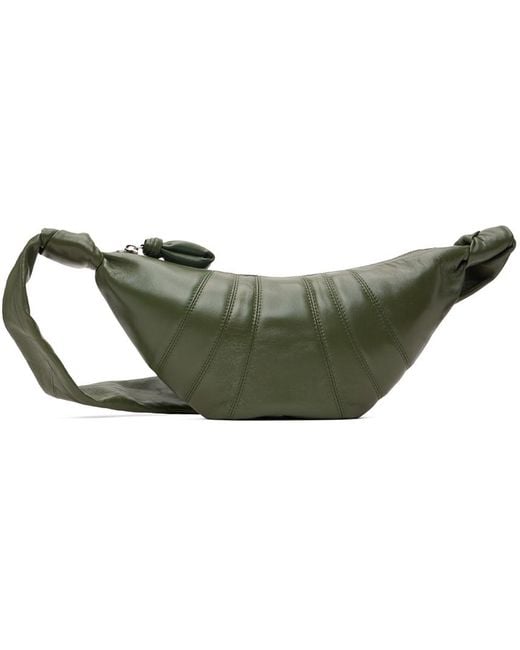 Lemaire Green Small Croissant Bag for men