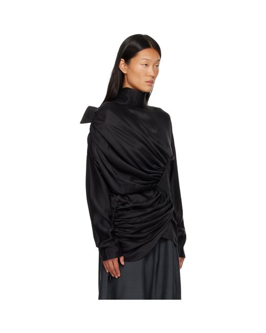 Kiko Kostadinov Black Jacana Blouse