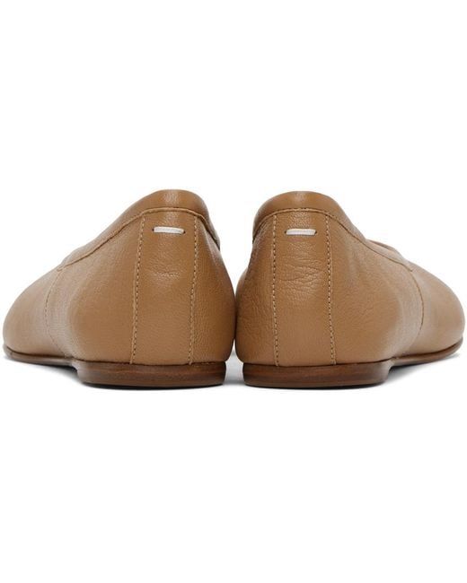 Maison Margiela Black Beige Tabi Ballerina Flats