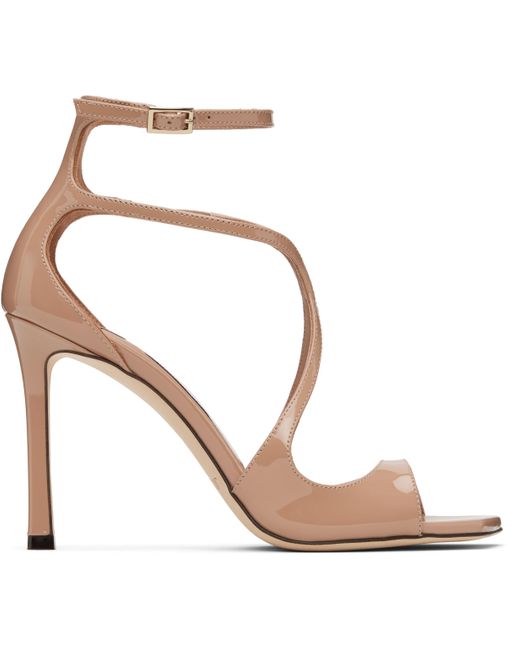 Sandales À Talon Azia 95 Roses Jimmy Choo en coloris Brown