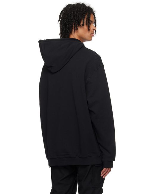Raf Simons Black Fred Perry Edition Hoodie for men