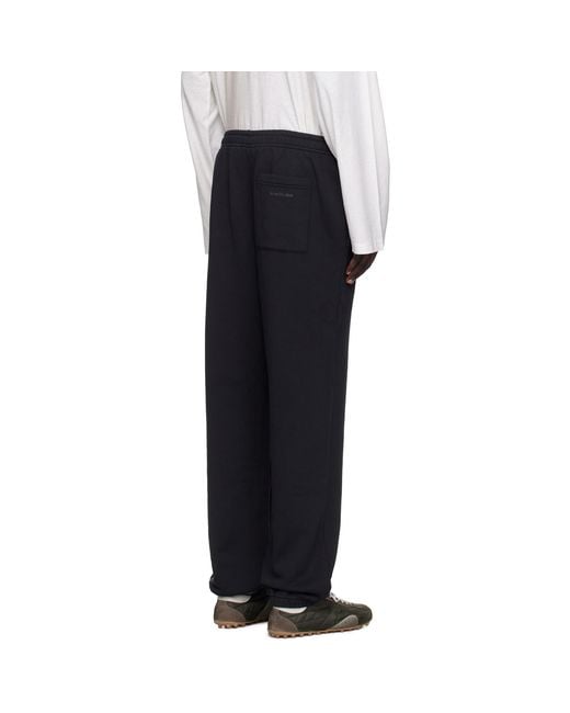 Acne Black Cotton Sweatpants for men
