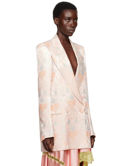 Dries Van Noten Black Jacquard Blazer
