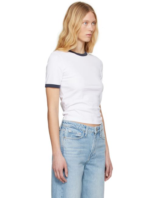 Rag & Bone ホワイト Mia リンガーTシャツ Multicolor