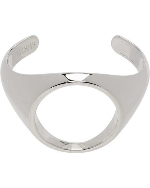 MM6 by Maison Margiela White Chevalière Bracelet