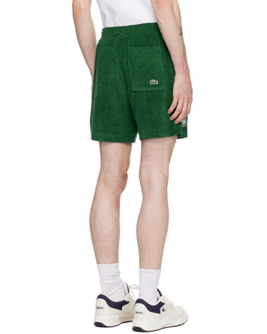 Lacoste Green Roland Garros Edition Shorts for men