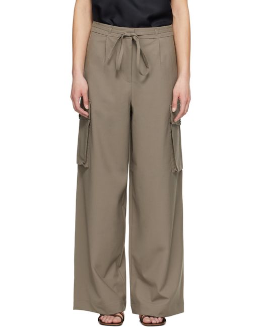 Rohe トープ テーラード カーゴパンツ Brown