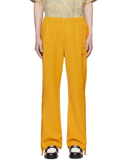 Pantalon de survêtement jaune à franges Needles pour homme en coloris Yellow