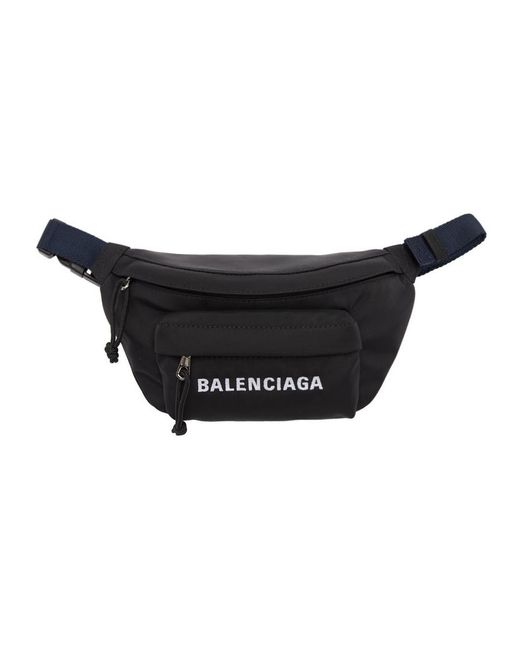 Balenciaga ブラック スモール ウィール ベルト バッグ Black