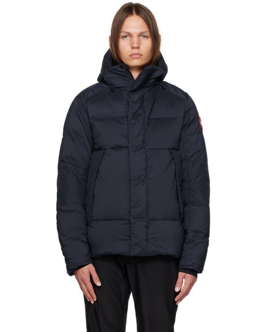 Canada Goose Navy Armstrong Hoody Down Jacket in Blue for Men | Lyst Canada