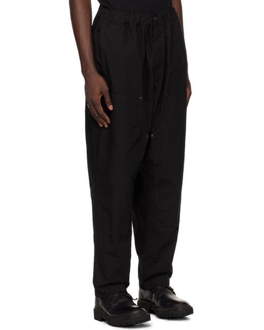 Pantalon noir à panneaux Yohji Yamamoto pour homme en coloris Black