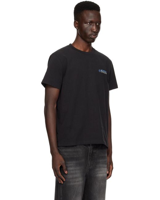 T-shirt noir à logos et texte imprimés - pan am C2H4 pour homme en coloris Black
