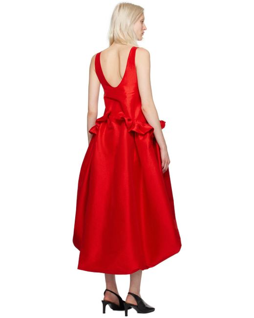 Kika Vargas Red Ssense Exclusive Ramya Maxi Dress