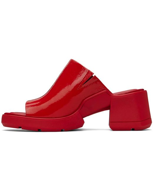 Sandales de style mule clarin rouges Miista en coloris Red