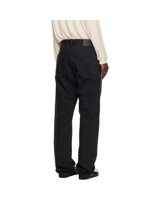 Studio Nicholson Black Barra Jeans