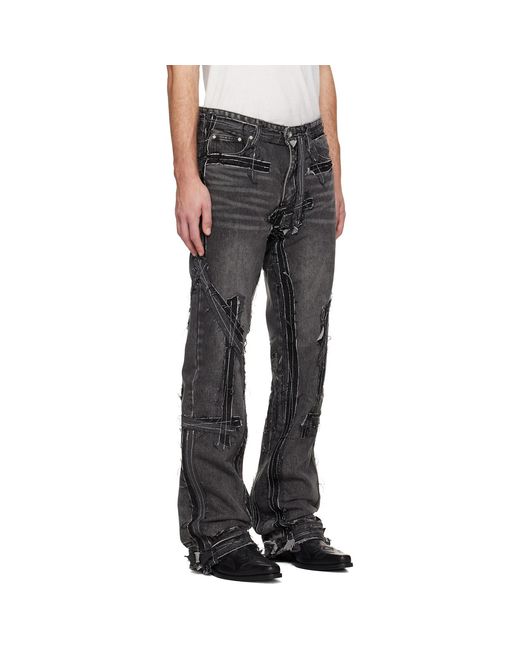Who Decides War Black Exposure Jeans for men