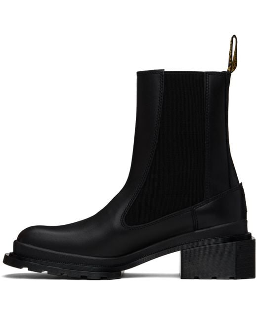 Dr. Martens Black Maybole Square Toe Chelsea Boots