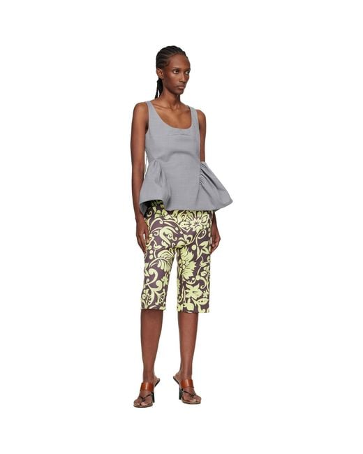 Dries Van Noten Black Wool Peplum Blouse
