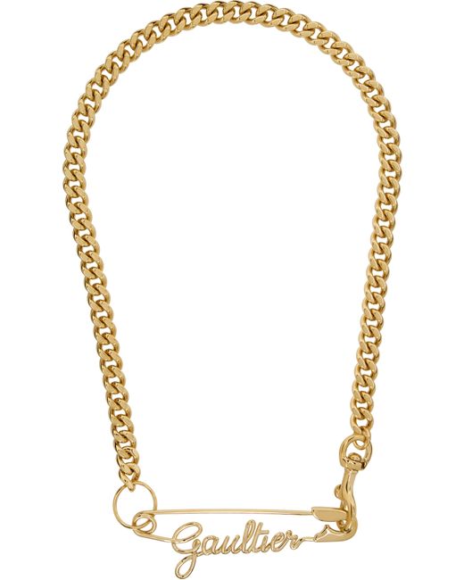 Jean Paul Gaultier Multicolor 'The Gaultier Safety Pin' Necklace