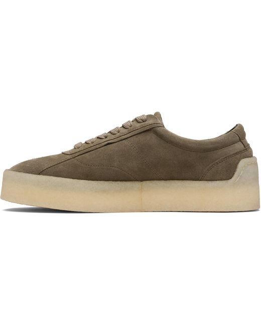 HUGO Black Khaki Suede Sneakers for men