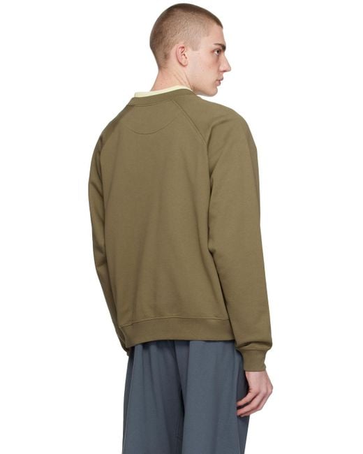 Vivienne Westwood Green Khaki Raglan Sweatshirt for men