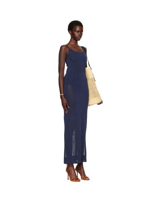 Jacquemus Blue 'The Nodo' Maxi Dress