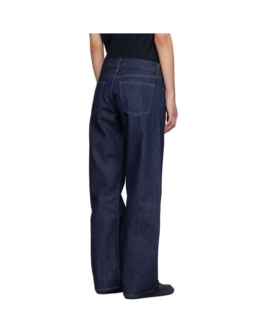 Agolde Blue Low Rise Loose Jeans