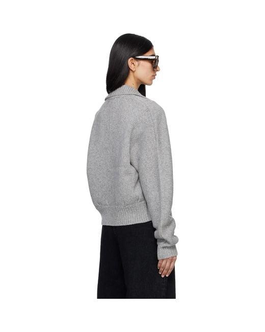 Entire studios Gray Marla Bomber Cardigan