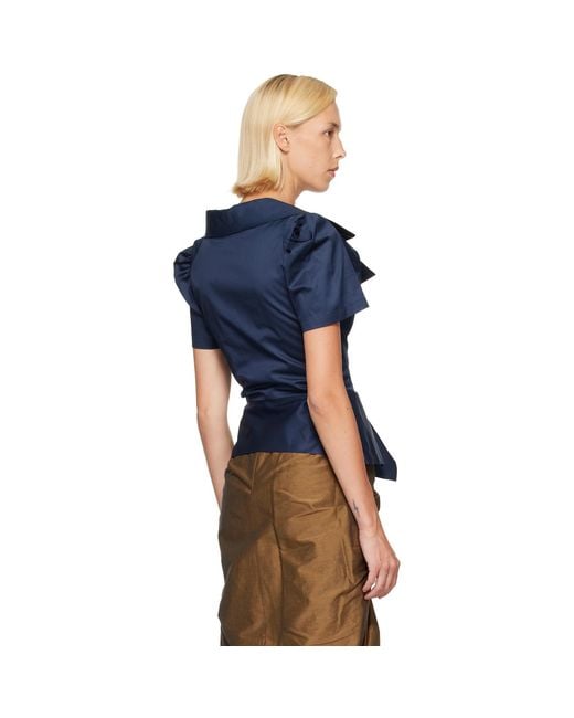 Vivienne Westwood Blue S/S Monday Shirt