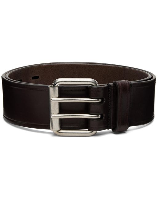 Dries Van Noten Black Leather Belt for men