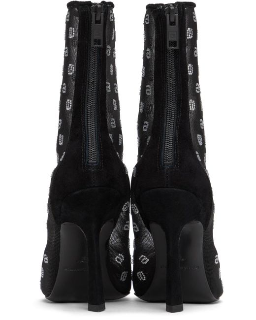 Alexander Wang Black Delphine 105 Ankle Boots