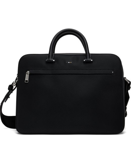 Porte-Document Noir En Cuir Synthétique À Motif À Logos Gaufré Boss pour homme en coloris Black