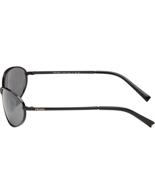 Prada Gray Logo Sunglasses for men