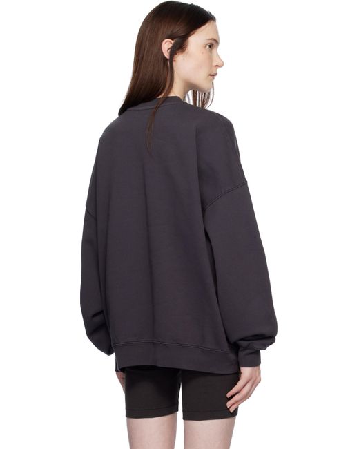 Pull Molletonné Miles Gris Anine Bing en coloris Black