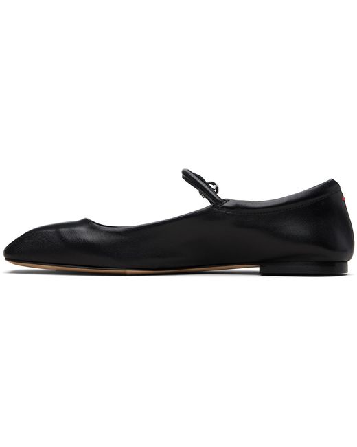Aeyde Black Uma Mary-Jane Flats
