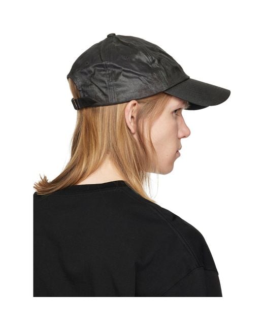 Det Blev Sent Black Waxed Cap for men