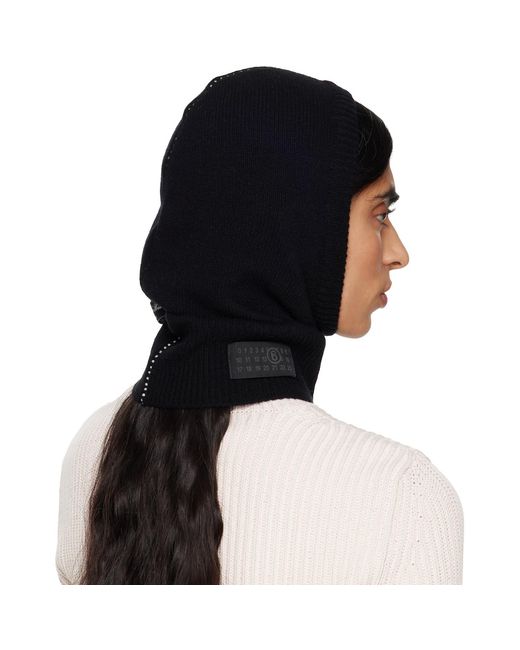MM6 by Maison Margiela Black Access Labels Story Gauge 7 Balaclava
