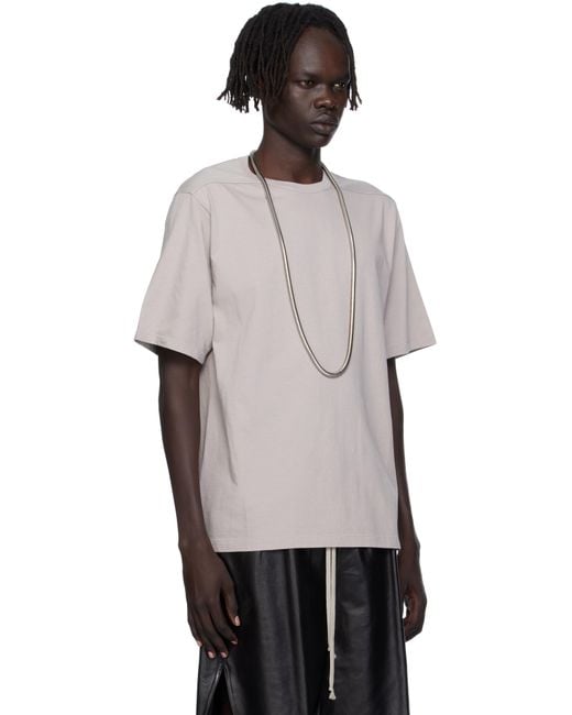 RICK OWENS DARK GREY BRAD T-SHIRT Rick Owens Brad Tee - LABELS