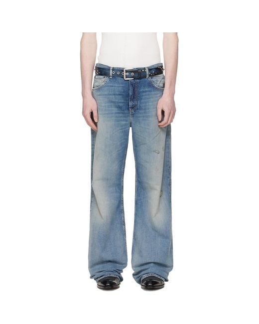 Acne Blue 2021M Regular Fit Jeans for men