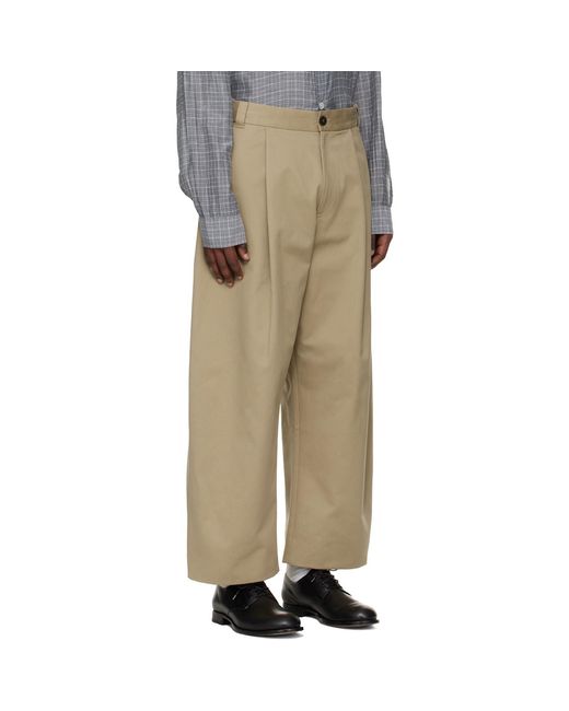 Studio Nicholson Natural Sorte Trousers for men