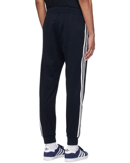 メンズ Adidas Originals ネイビー 3-stripe スウェットパンツ Blue