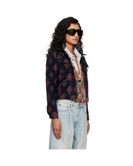 R13 Black Relaxed Trucker Jacket