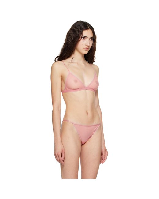 Calvin Klein Pink Ruby Triangle Bralette