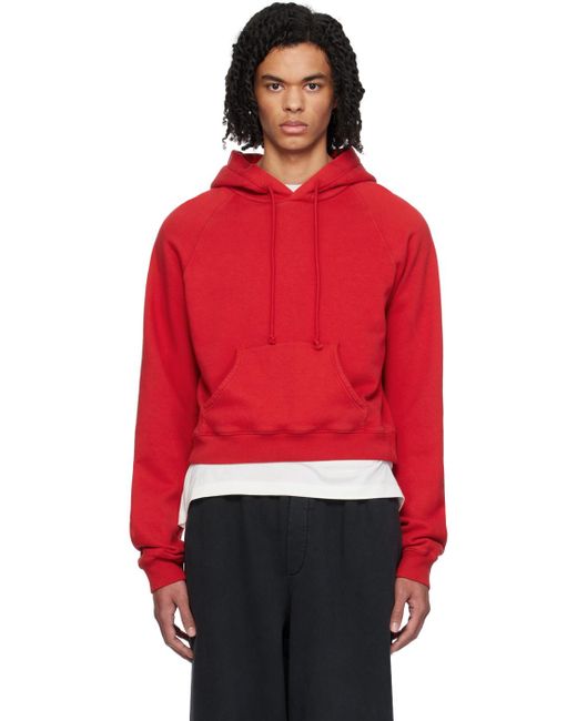The Row Red Frances Hoodie for men