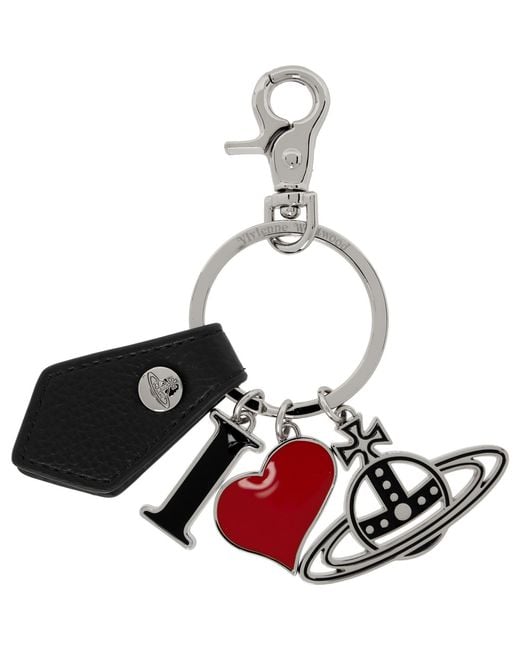 Vivienne Westwood Multicolor 'I Love Orb' Keychain