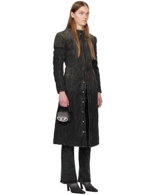 Manteau De-Sy-S noir en denim DIESEL pour homme en coloris Black