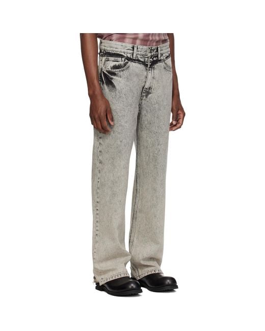 MMIC Black Off Jeans for men