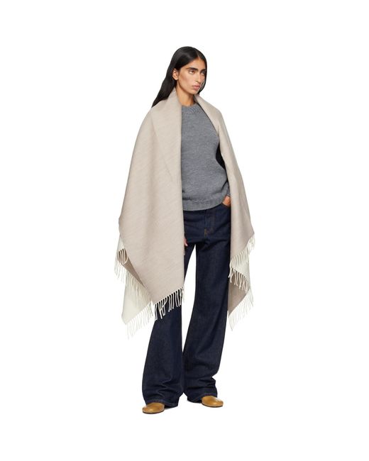 Givenchy Natural Off- Signature' Oversized Scarf