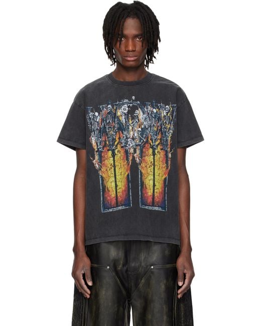 メンズ Who Decides War ブラック Ember Chapel 半袖Tシャツ Black
